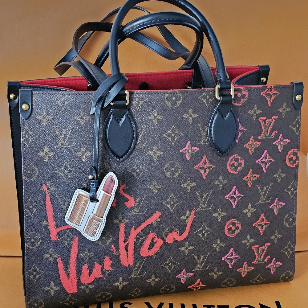 Louis Vuitton OnTheGo MM BAG Limited Edition Fall in Love Monogram Canvas Excell - Picture 5 of 16